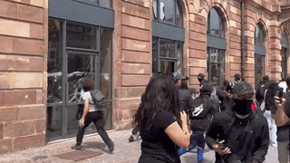 French Rioters Damage Apple Store in Strasbourg During Nationwide Protests