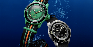 All Five Blancpain x Swatch Scuba Fifty Fathoms are here. Meet the New MoonSwatch