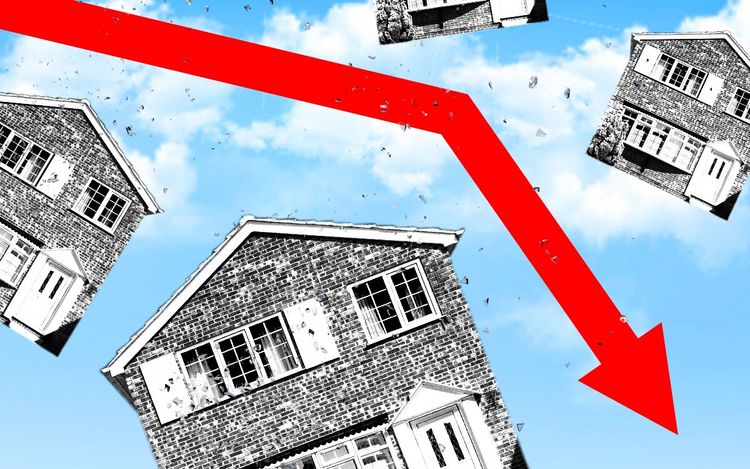 House prices falling