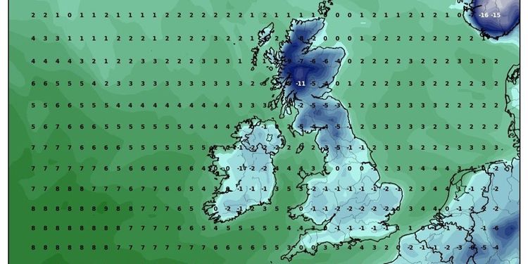 Met Office Weather forecast snow UK