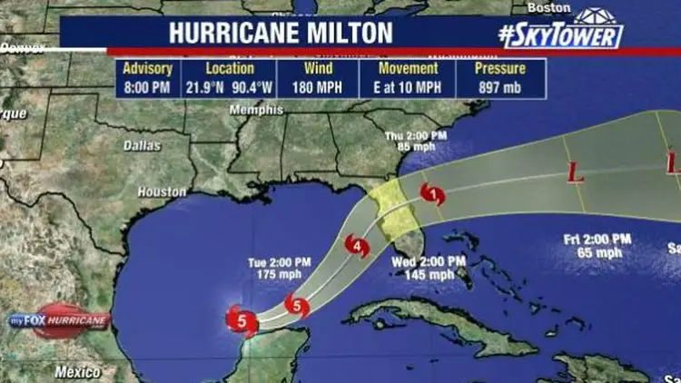 Hurricane Milton tracker