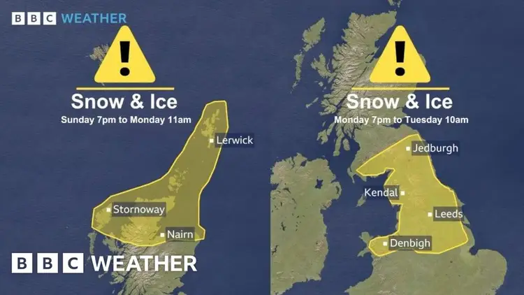 Snow warning